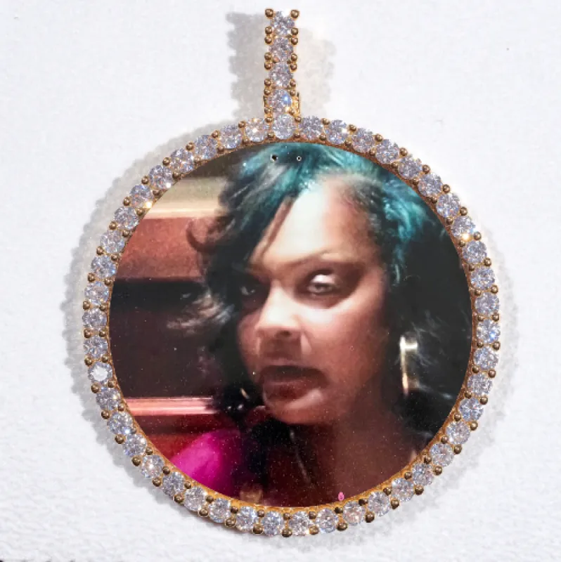 LARGE 3D CIRCLE CUSTOM PICTURE PENDANT sold by The GUU Shop