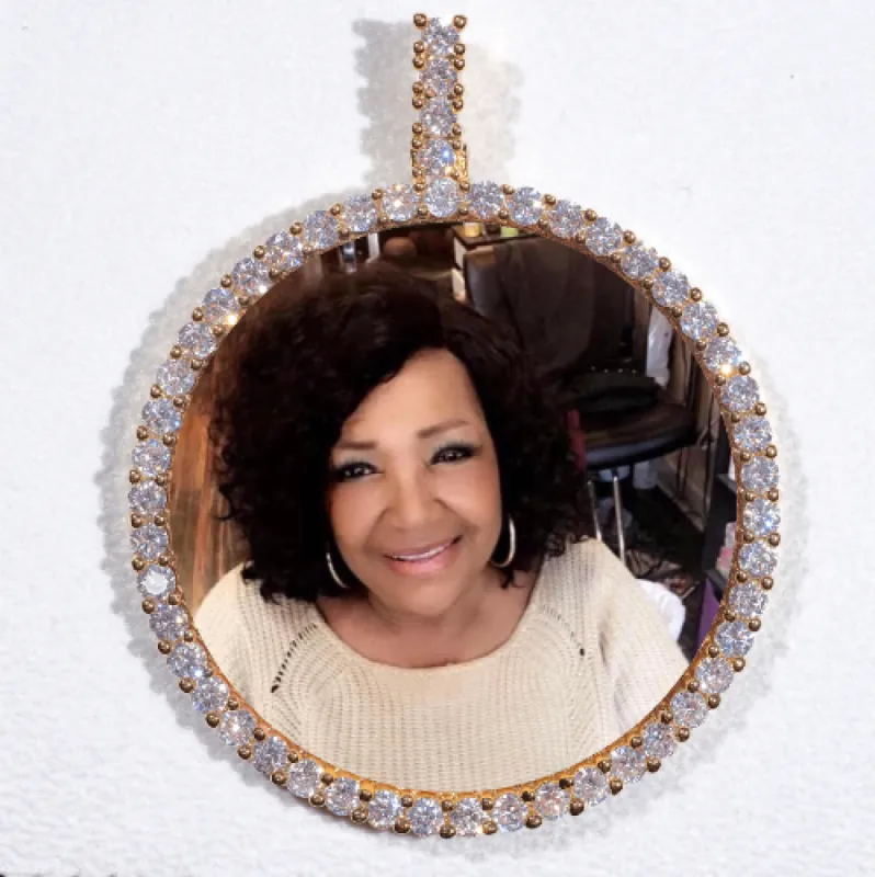 LARGE 3D CIRCLE CUSTOM PICTURE PENDANT sold by The GUU Shop