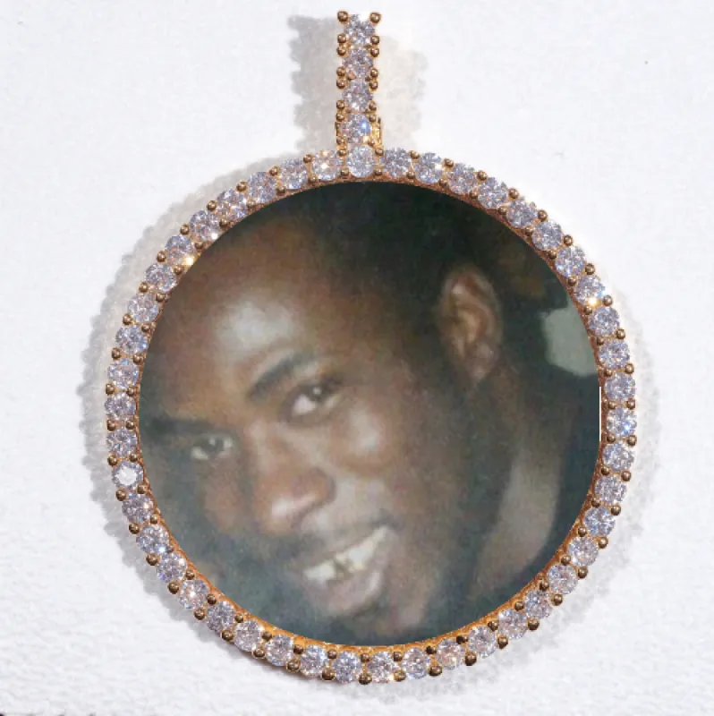 LARGE 3D CIRCLE CUSTOM PICTURE PENDANT sold by The GUU Shop