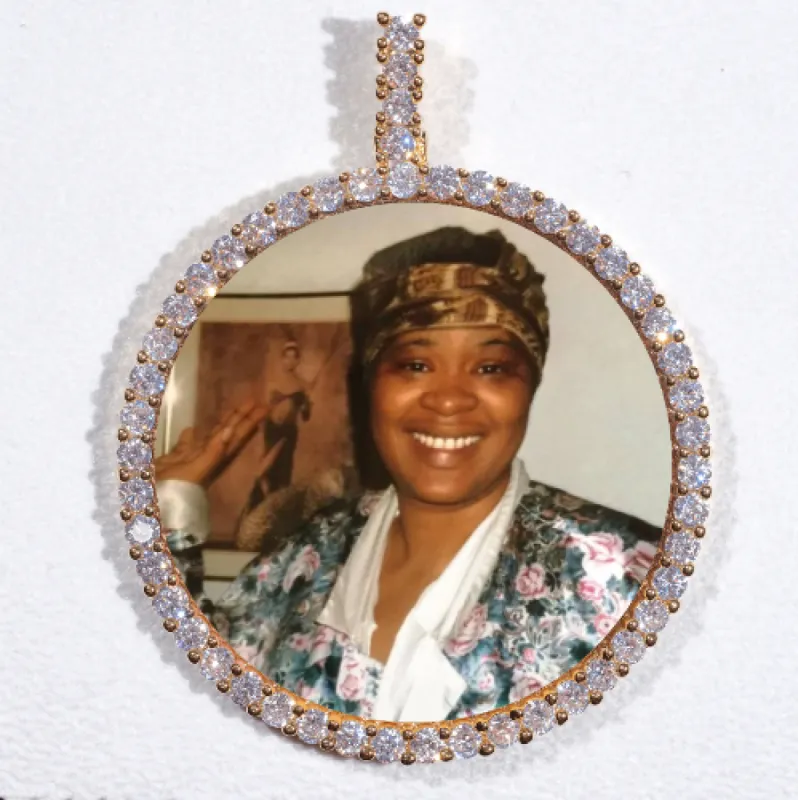 LARGE 3D CIRCLE CUSTOM PICTURE PENDANT sold by The GUU Shop