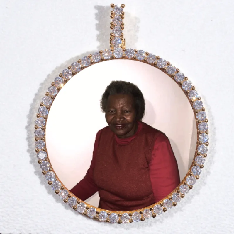 LARGE 3D CIRCLE CUSTOM PICTURE PENDANT sold by The GUU Shop