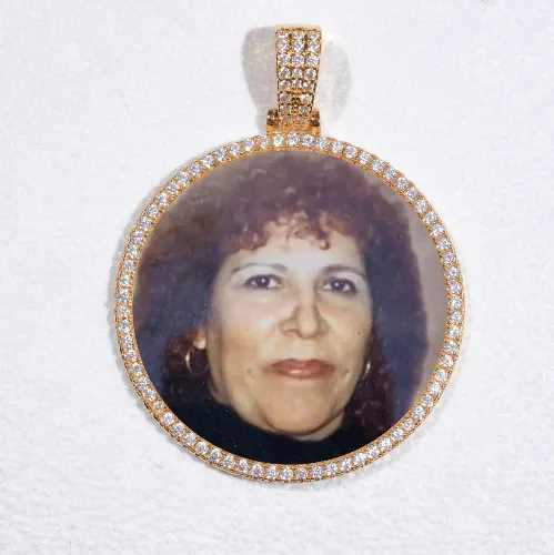 MEDIUM 3D CIRCLE CUSTOM PICTURE PENDANT sold by The GUU Shop