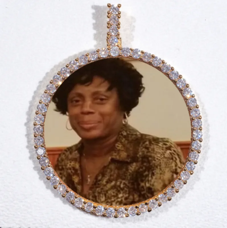 LARGE 3D CIRCLE CUSTOM PICTURE PENDANT sold by The GUU Shop