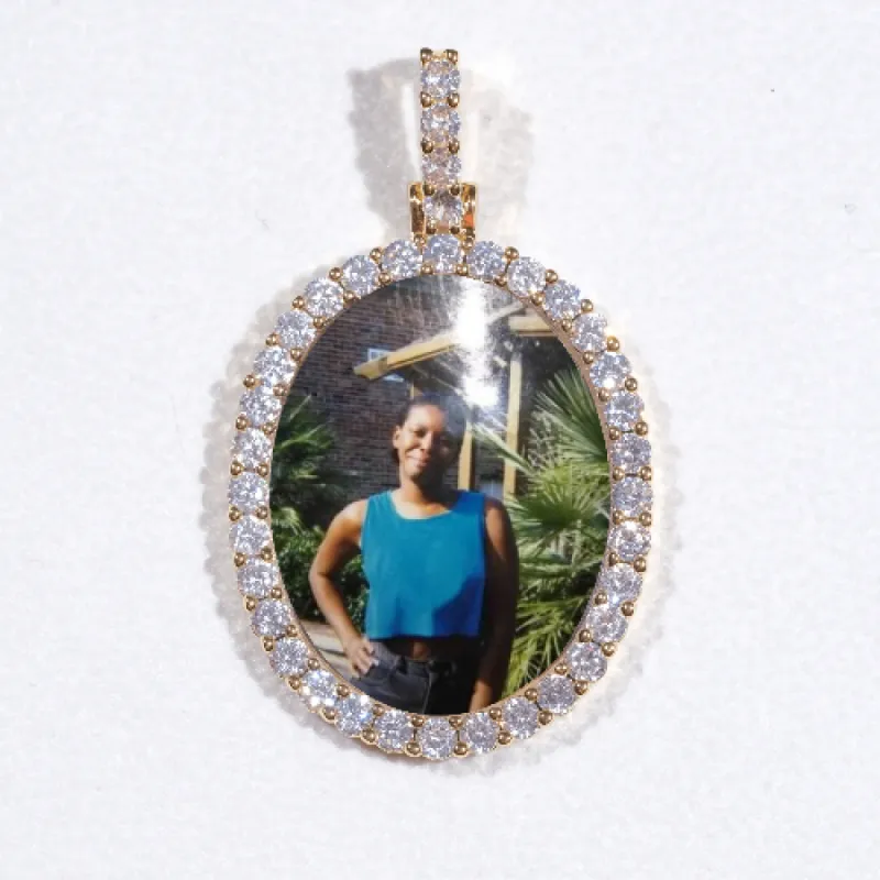 3D Oval Custom Picture Pendant sold by The GUU Shop