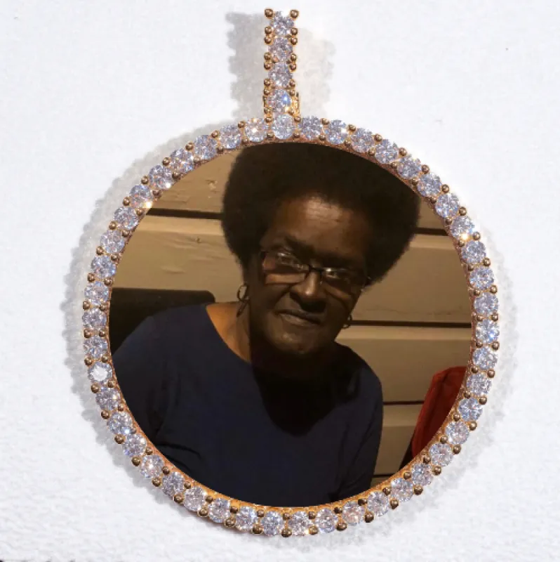 LARGE 3D CIRCLE CUSTOM PICTURE PENDANT sold by The GUU Shop