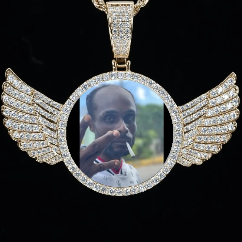 MEDIUM 3D CIRCLE CUSTOM PICTURE PENDANT made by The GUU Shop