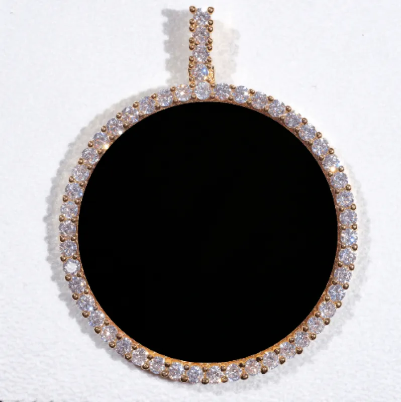 LARGE 3D CIRCLE CUSTOM PICTURE PENDANT sold by The GUU Shop