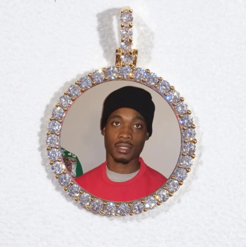 3D CIRCLE CUSTOM PICTURE PENDANT SMALL SIZE made by The GUU Shop