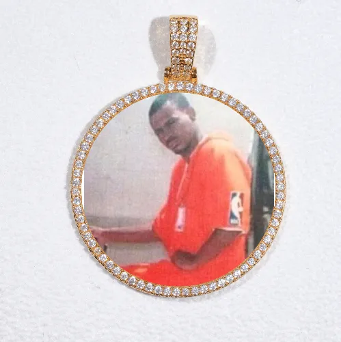 MEDIUM 3D CIRCLE CUSTOM PICTURE PENDANT sold by The GUU Shop