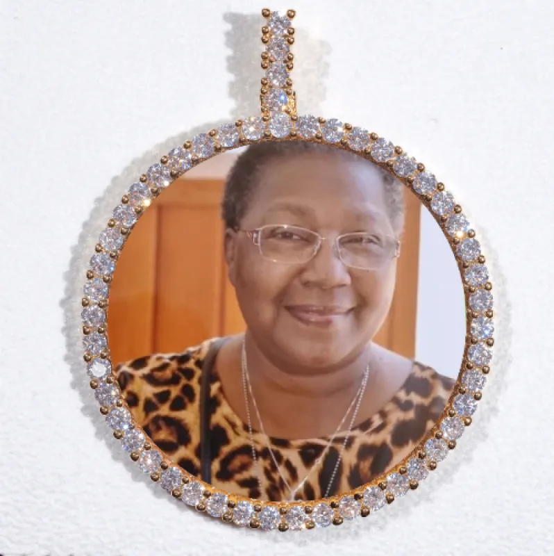 LARGE 3D CIRCLE CUSTOM PICTURE PENDANT sold by The GUU Shop