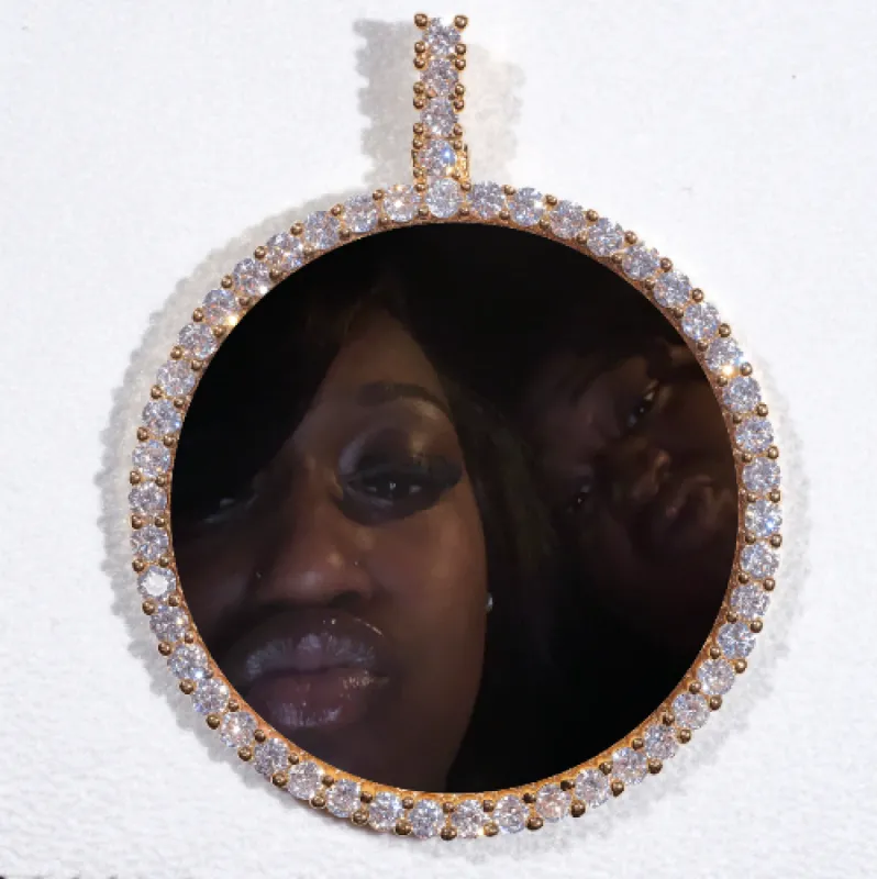 LARGE 3D CIRCLE CUSTOM PICTURE PENDANT sold by The GUU Shop