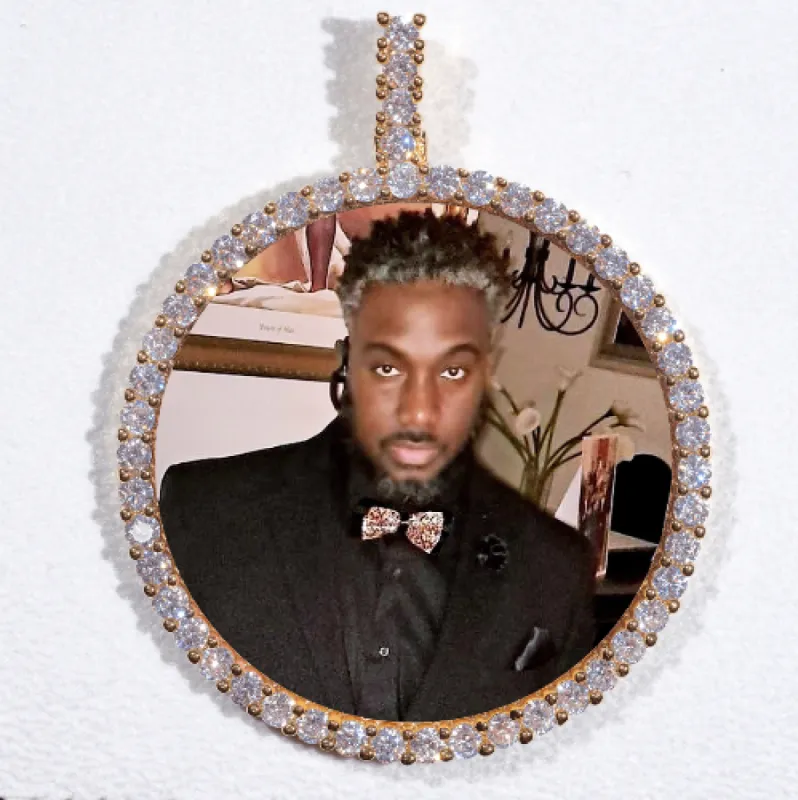 LARGE 3D CIRCLE CUSTOM PICTURE PENDANT sold by The GUU Shop