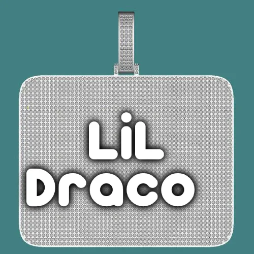 CUSTOM LETTER NECKLACE 3D BIG SQUARE sold by The GUU Shop