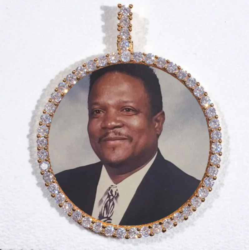 LARGE 3D CIRCLE CUSTOM PICTURE PENDANT sold by The GUU Shop