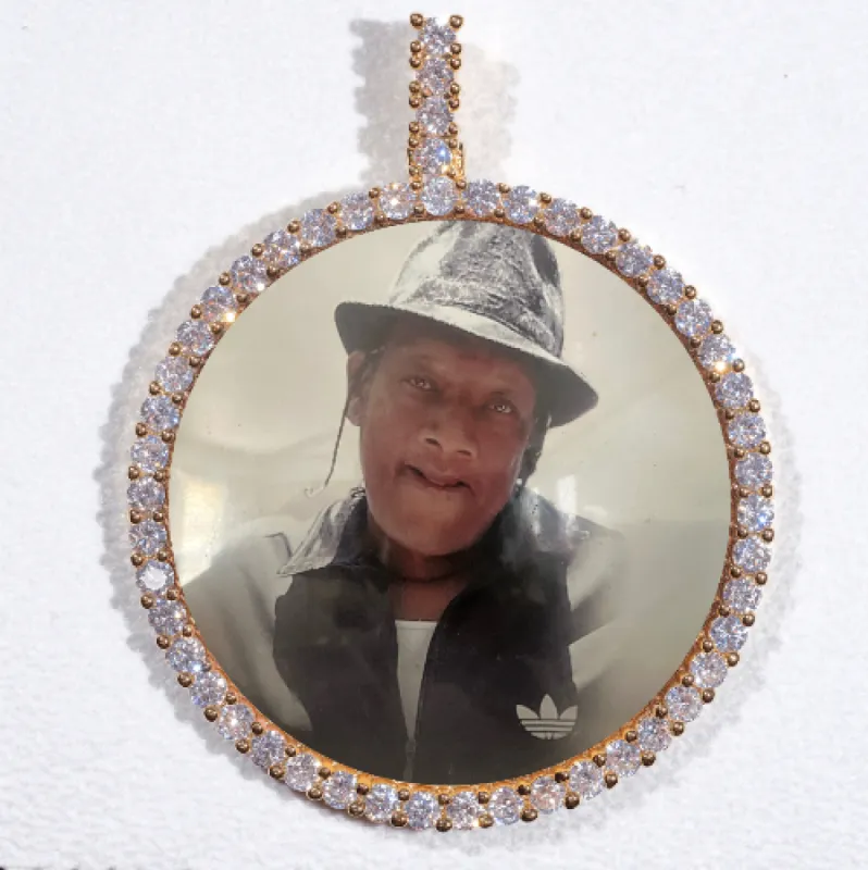 LARGE 3D CIRCLE CUSTOM PICTURE PENDANT sold by The GUU Shop