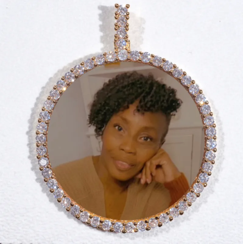 LARGE 3D CIRCLE CUSTOM PICTURE PENDANT sold by The GUU Shop