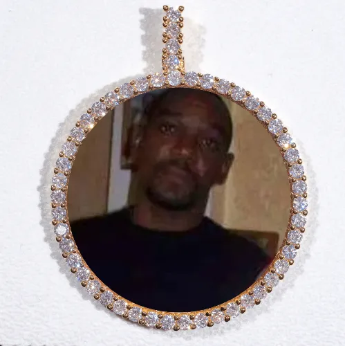 LARGE 3D CIRCLE CUSTOM PICTURE PENDANT sold by The GUU Shop