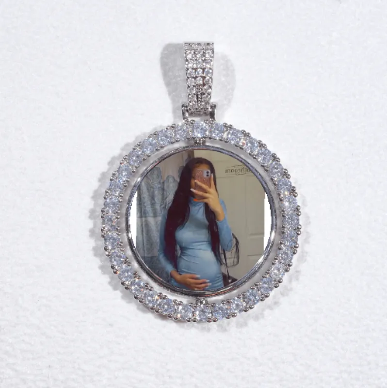 3D Spinning 2-Faced Custom Picture Pendant sold by The GUU Shop