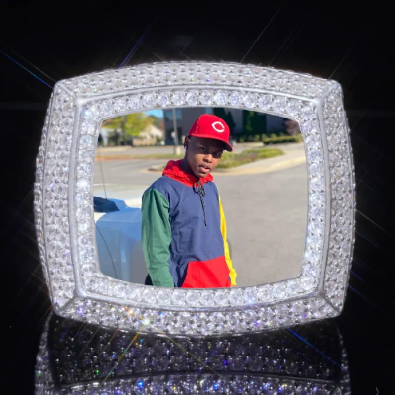 3D CUSTOM PICTURE ICED RING sold by The GUU Shop