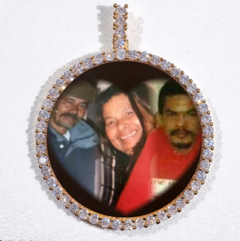 LARGE 3D CIRCLE CUSTOM PICTURE PENDANT sold by The GUU Shop