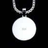 925S & VVS Moissanite 3D Circle Custom Picture Pendant sold by The GUU Shop