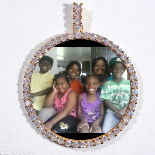 LARGE 3D CIRCLE CUSTOM PICTURE PENDANT sold by The GUU Shop