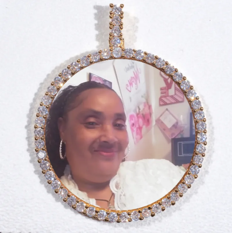 LARGE 3D CIRCLE CUSTOM PICTURE PENDANT sold by The GUU Shop