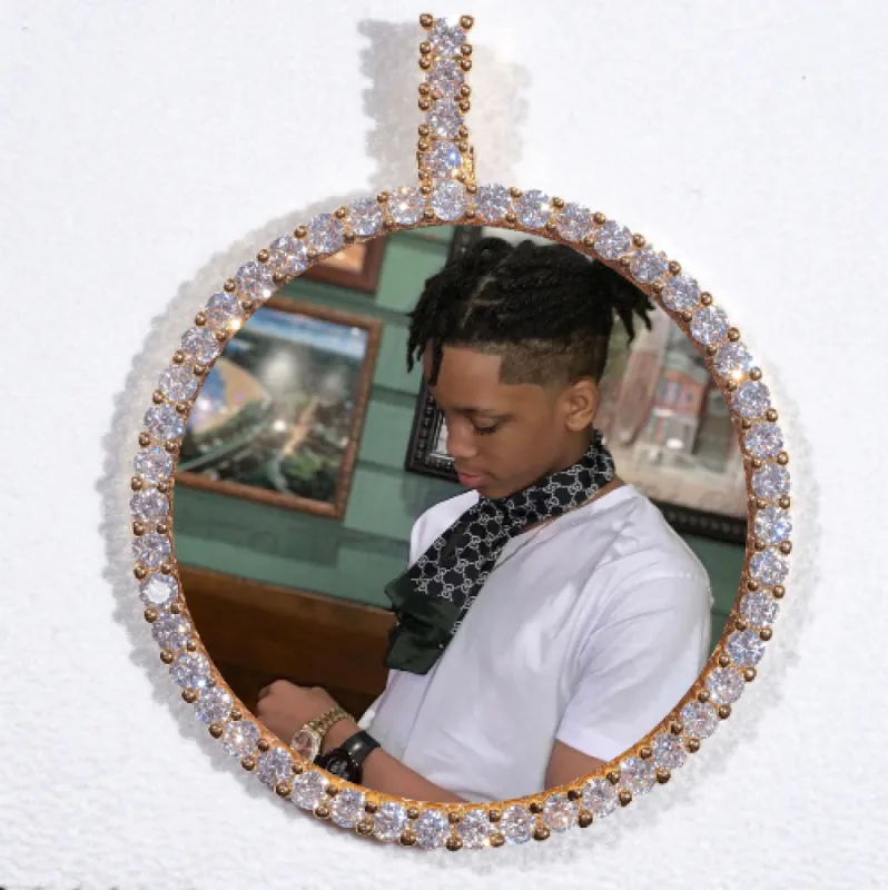 LARGE 3D CIRCLE CUSTOM PICTURE PENDANT sold by The GUU Shop