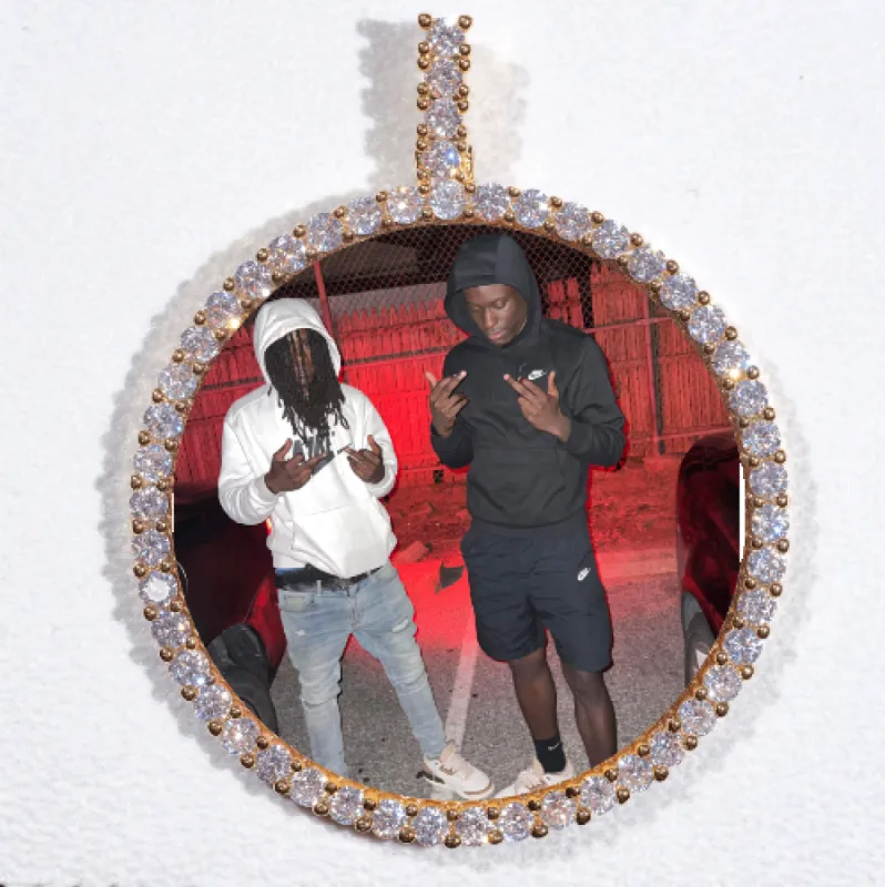 LARGE 3D CIRCLE CUSTOM PICTURE PENDANT sold by The GUU Shop