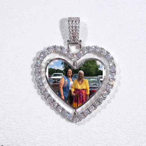 3D Spinning 2-Faced Heart Custom Picture Pendant sold by The GUU Shop