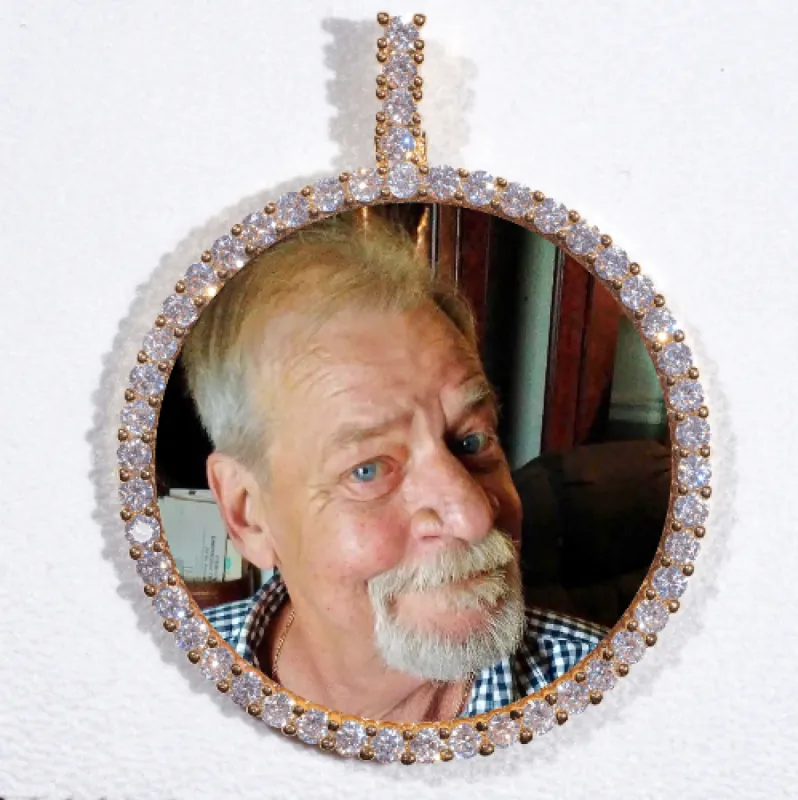 LARGE 3D CIRCLE CUSTOM PICTURE PENDANT sold by The GUU Shop