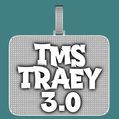 CUSTOM LETTER NECKLACE 3D BIG SQUARE sold by The GUU Shop