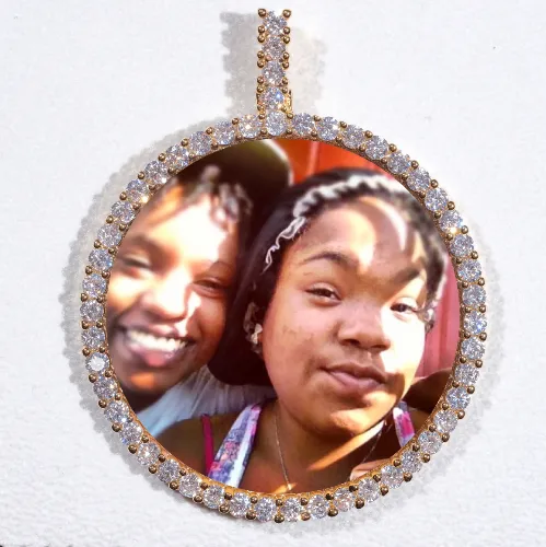 LARGE 3D CIRCLE CUSTOM PICTURE PENDANT sold by The GUU Shop