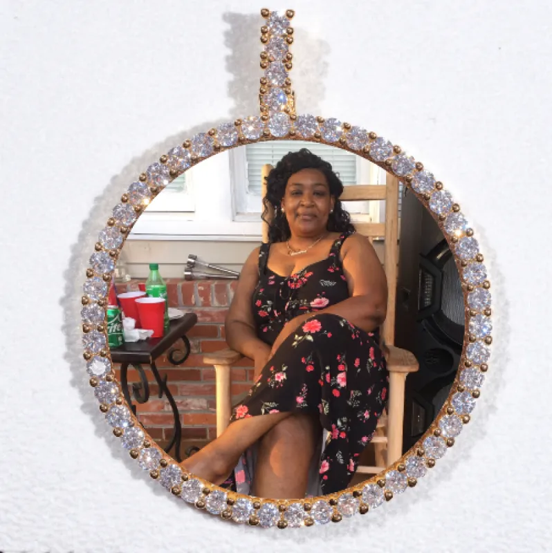 LARGE 3D CIRCLE CUSTOM PICTURE PENDANT sold by The GUU Shop