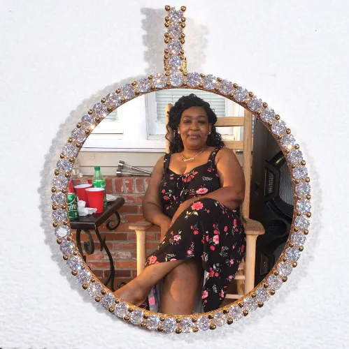 LARGE 3D CIRCLE CUSTOM PICTURE PENDANT sold by The GUU Shop