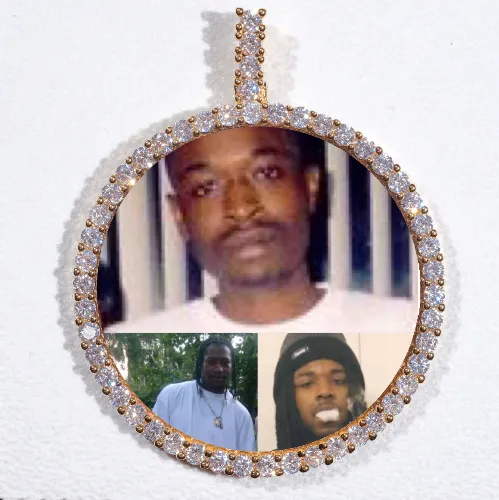 LARGE 3D CIRCLE CUSTOM PICTURE PENDANT sold by The GUU Shop