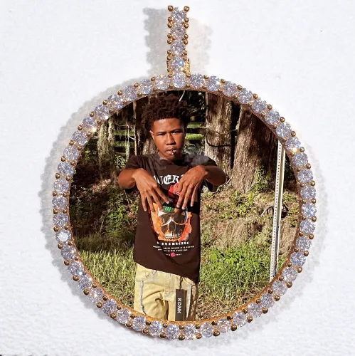 LARGE 3D CIRCLE CUSTOM PICTURE PENDANT sold by The GUU Shop