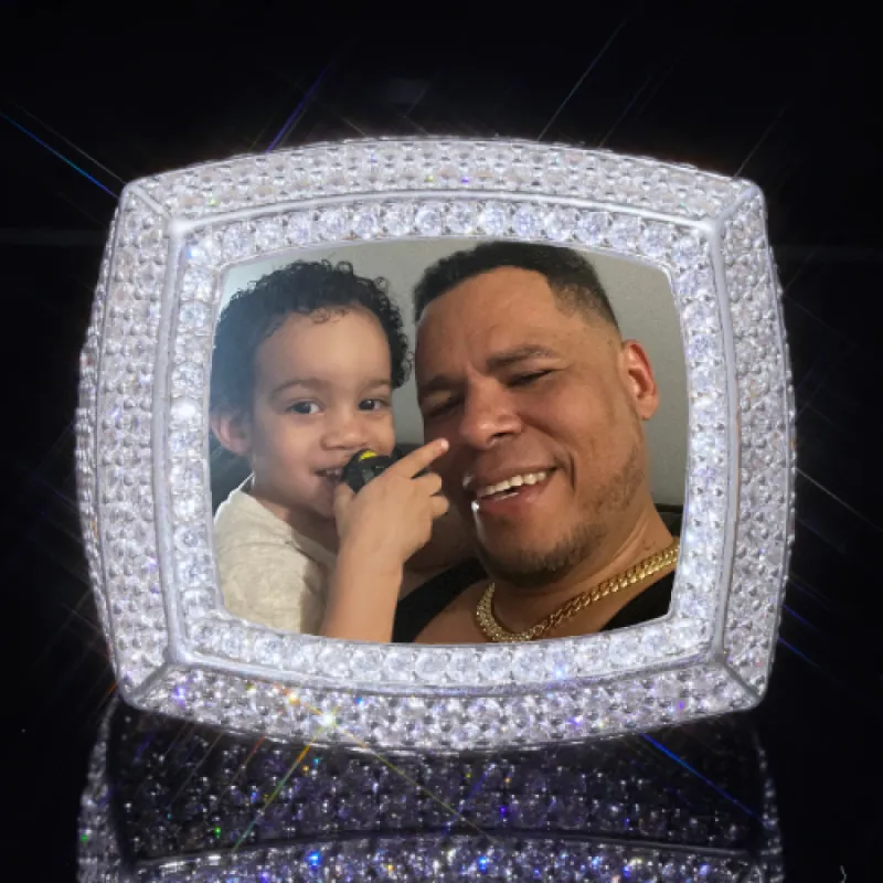 3D CUSTOM PICTURE ICED RING sold by The GUU Shop