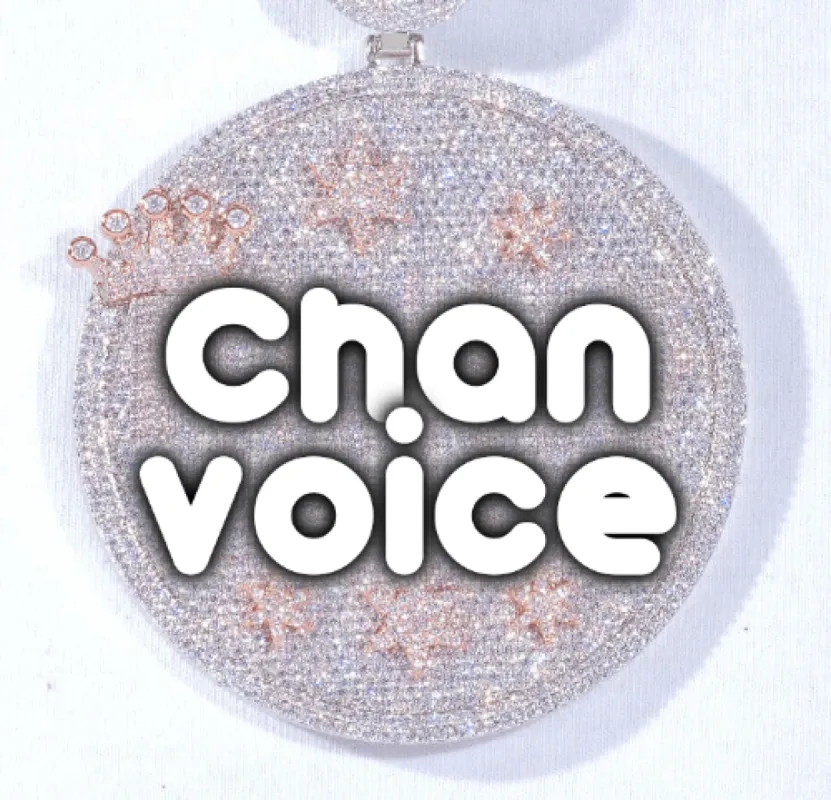 CUSTOM LETTER NECKLACE 3D BIG CROWN DISC sold by The GUU Shop