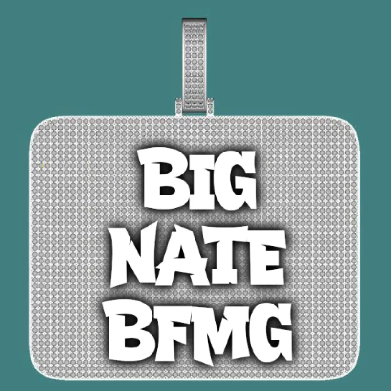 CUSTOM LETTER NECKLACE 3D BIG SQUARE sold by The GUU Shop