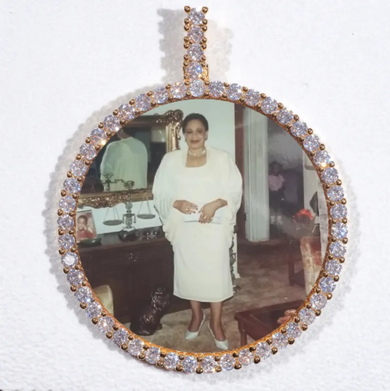 LARGE 3D CIRCLE CUSTOM PICTURE PENDANT sold by The GUU Shop