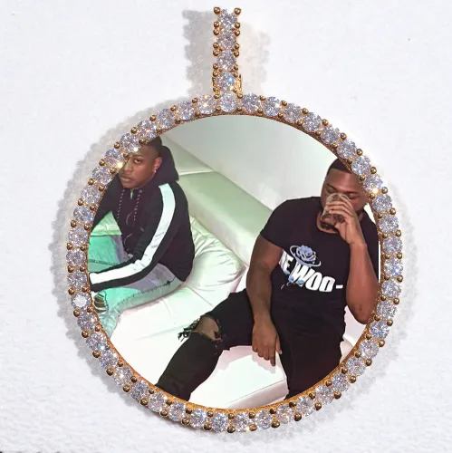 LARGE 3D CIRCLE CUSTOM PICTURE PENDANT sold by The GUU Shop