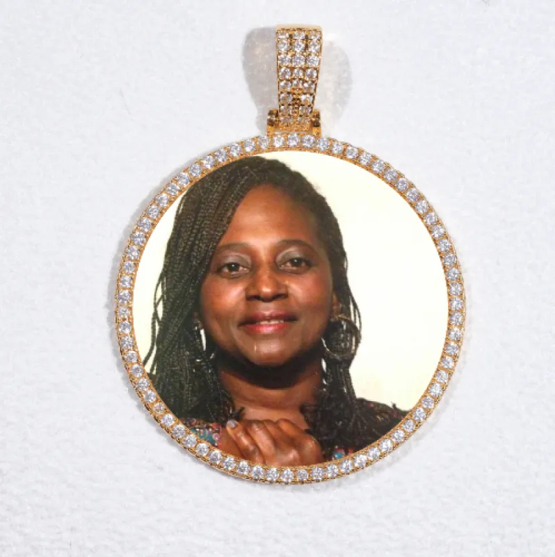 MEDIUM 3D CIRCLE CUSTOM PICTURE PENDANT sold by The GUU Shop