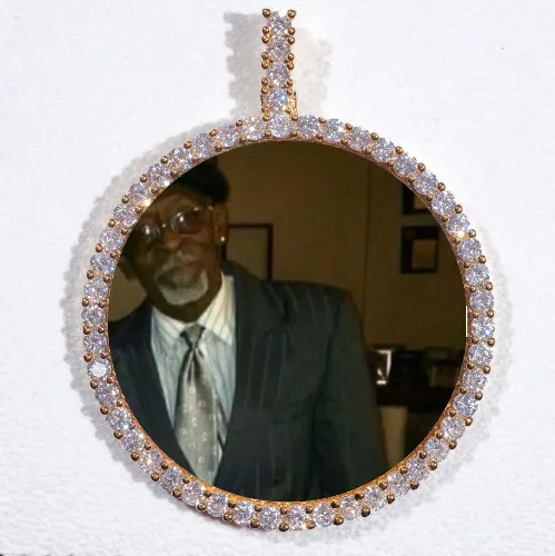 LARGE 3D CIRCLE CUSTOM PICTURE PENDANT sold by The GUU Shop