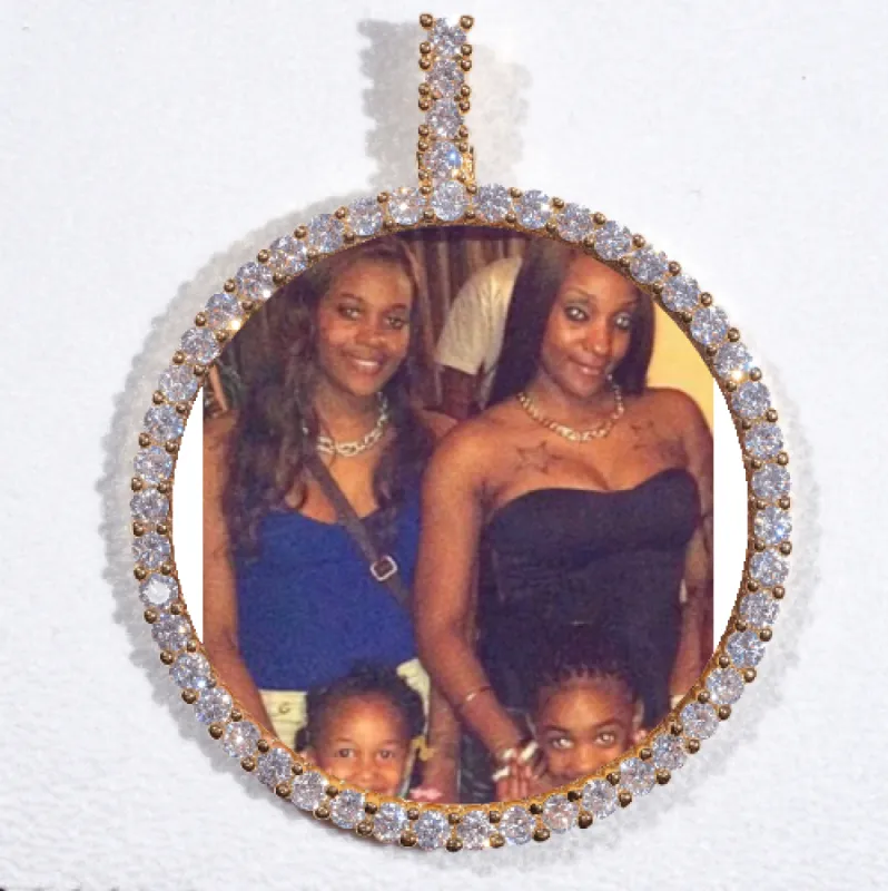 LARGE 3D CIRCLE CUSTOM PICTURE PENDANT sold by The GUU Shop