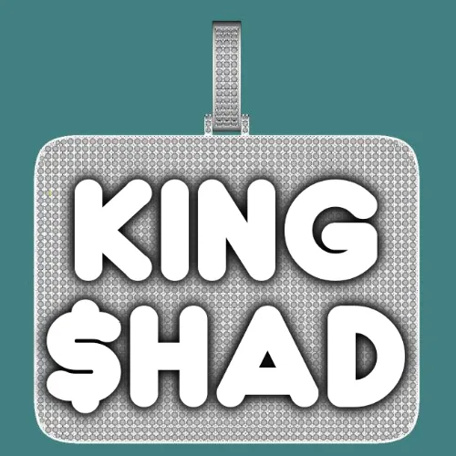 CUSTOM LETTER NECKLACE 3D BIG SQUARE sold by The GUU Shop