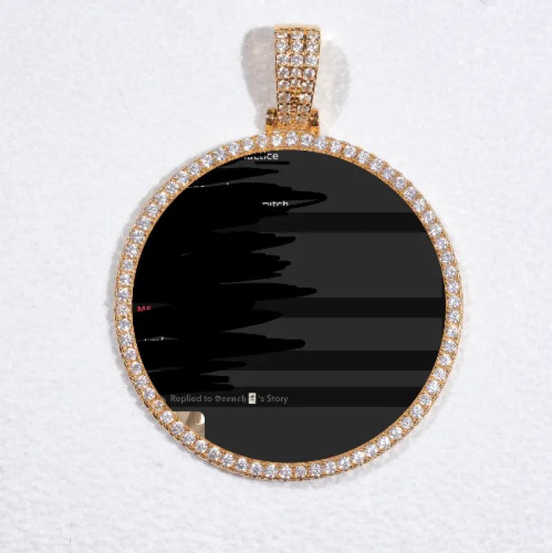 MEDIUM 3D CIRCLE CUSTOM PICTURE PENDANT sold by The GUU Shop