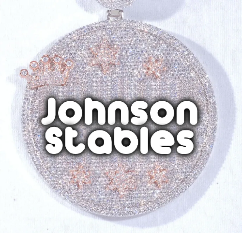 CUSTOM LETTER NECKLACE 3D BIG CROWN DISC sold by The GUU Shop