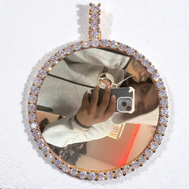 LARGE 3D CIRCLE CUSTOM PICTURE PENDANT sold by The GUU Shop