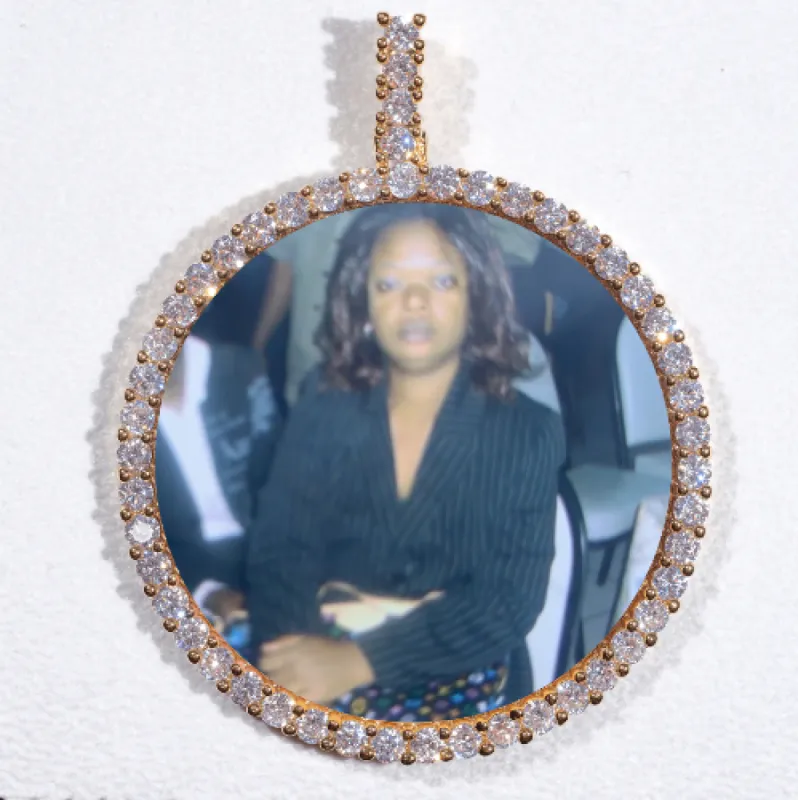 LARGE 3D CIRCLE CUSTOM PICTURE PENDANT sold by The GUU Shop